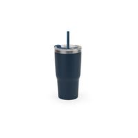 Vaso de viaje compacto de acero inoxidable (91 % reciclado) con aislamiento al vacío de doble pared y acabado mate de 600 ml Joyner M