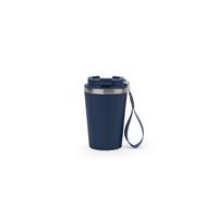 Vaso de viaje de acero inoxidable (90 % reciclado) y pared exterior de PP, con acabado mate 440 ml Spitz