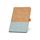 Cuaderno A5 de corcho y lino con hojas rayadas Klee
