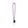 Set Lanyard TUBE Long (Ø 7 mm) con mosquetón en forma de D de 55 mm y cierre de seguridad de Ø 7 mm