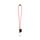 Lanyard TUBE Long (Ø 7 mm) con mosquetón en forma de D de 55 mm y cierre de seguridad de Ø 7 mm Set