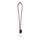 Lanyard TUBE Long (Ø 7 mm) con mosquetón en forma de D de 55 mm y cierre de seguridad de Ø 7 mm Set