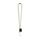 Lanyard TUBE Long (Ø 7 mm) con mosquetón en forma de D de 55 mm y cierre de seguridad de Ø 7 mm Set