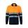 Polo bicolor ojo de pájaro (160g/m²) con manga larga, en poliéster (100%) Vl Vulcan