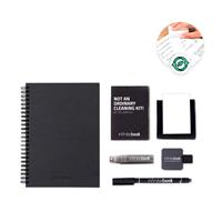 Kit compuesto por «Infinitebook» con tapa dura, 1 kit de limpieza, 1 rotulador y 1 soporte para bolígrafo Starter Kit "Starter kit infinitebook a5 planner texture" INFINITEBOOK A5 PLANNER TEXTURE