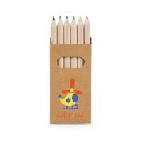 Caja con 6 lápices de color Bird