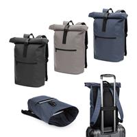 Mochila enrollable de PU con bolsillo para portátil de 16" Portland