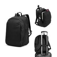 Mochila con un compartimento de apertura completa en poliéster reciclado 300D de alta densidad de 16" Udine