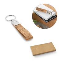 Llavero de corcho y metal Corks