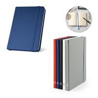 Cuaderno A5 de tapa dura en PU (35% reciclado) con páginas rayadas 100% reciclado Campus