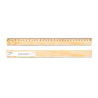 Regla de madera de pino con escala de 30 cm Wesley 30