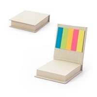 Juego de oficina 2 en 1 elaborado con papel 100% reciclado con 6 blocs de notas adhesivas Kairon
