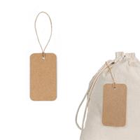 Etiqueta fabricada con papel 100 % reciclado (700 g/m²) de forma rectangular Label Rectangular