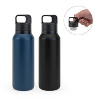 Botella de acero inoxidable (91 % reciclado) con aislamiento al vacío de doble pared de 590 ml Nicklaus