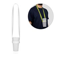 Set Lanyard SUBLIMACIÓN Largo II (20 mm) Duo en poliéster reciclado (100% rPET) con portavasos elástico de sublimación Oxford