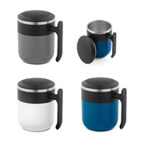Taza de viaje con interior de acero inoxidable y acabado mate, 400 mL Maldini