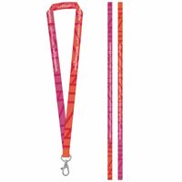 Muestra impresa de SET Lanyard SUBLIMATION Long II (20 mm) con mosquetón de 20 mm Brighton S