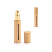 Atomizador de perfume recargable con carcasa de bambú natural Reese