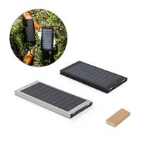 Power bank 8'000 mAh con panel solar en aluminio 100% reciclado Clerk