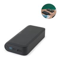 Batería externa de 20 000 mAh en ABS reciclado (100 % rABS) con cargador inalámbrico ultrarrápido de 15 W Becker 20