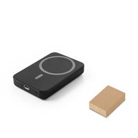 Power bank magnético de 5'000 mAh con cargador inalámbrico superrápido de 15W en ABS reciclado (100% rABS) Ampere 5