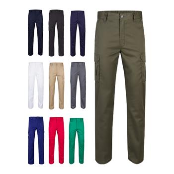 Pantalón elástico multibolsillos (240g/m²) en algodón (46%), EME (38%) y poliéster (16%) Vl Lugh