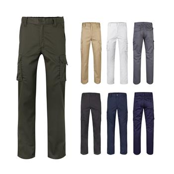 Pantalón elástico multibolsillos (290g/m²), en algodón (46%), EME (38%) y poliéster (16%) Vl Pan