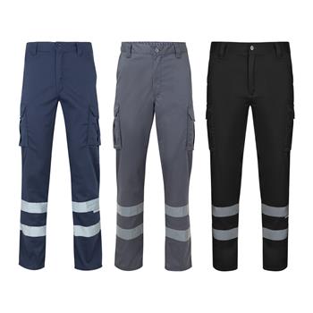 Pantalón multibolsillos bicolor (210 g/m²), en algodón (20%) y poliéster (80%) Vl Dionysus