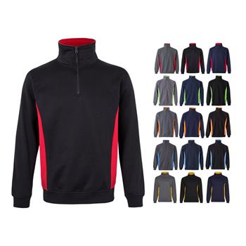 Sudadera de rizo bicolor (260g/m²), en poliéster (65%) y algodón (35%) Vl Svarog