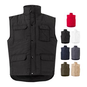 Chaleco acolchado multibolsillos (220g/m²), en poliéster (100%) Vl Mefitis