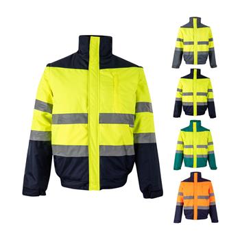 Chaqueta acolchada bicolor (180g/m²) en poliéster (100%), con revestimiento de PU Vl Jupiter