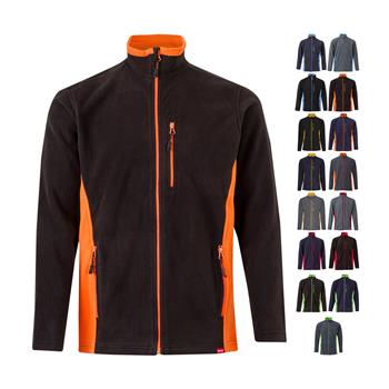 Chaqueta polar bicolor (220g/m²) en poliéster (100%) Vl Geras