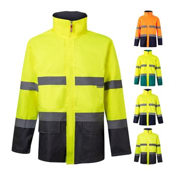Parka bicolor (190g/m²), en poliéster (100%), con revestimiento de PU Vl Themis "Vl themis large" LARGE
