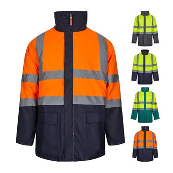 Parka 4 en 1 bicolor (180g/m²), en poliéster (100%) con revestimiento de PU Vl Juno