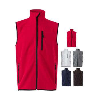 Chaleco soft shell (280g/m²), con forro polar, en poliéster (94%) y elastano (6%) Vl Varuna