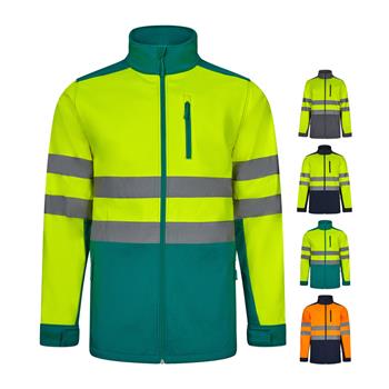 Chaqueta soft shell bicolor (280 g/m²), con forro polar y membrana de TPU, en poliéster (96%) y elastano (4%) Vl Hestia