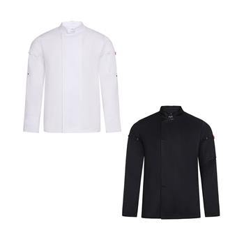 Chaqueta de cocina unisex (190 g/m²) fabricada con algodón (35 %) y poliéster reciclado (65 %) Vl Agni