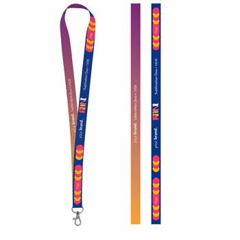 Muestra impresa de Lanyard SUBLIMATION Long II (20 mm) en poliéster "75035s"