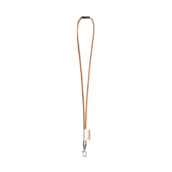 Set Lanyard CORK Long (Ø 5 mm) con mosquetón de gatillo de 9 mm y cierre de seguridad de Ø 5 mm