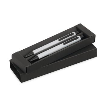 Set de bolígrafo y portaminas de aluminio Hudson