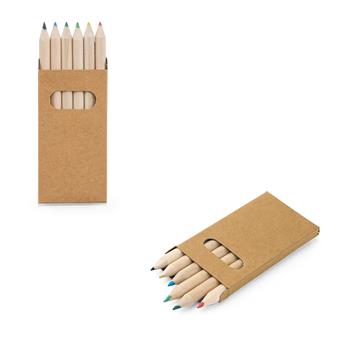Caja con 6 lápices de color Bird