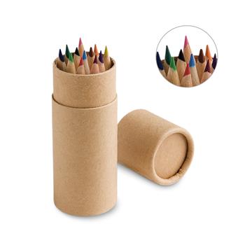 Caja con 12 lápices de color Cylinder