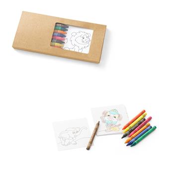 Juego de colorear suministrado en caja de cartón Jaguar