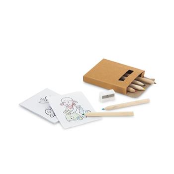 Conjunto para colorir com lápis de cor Anim