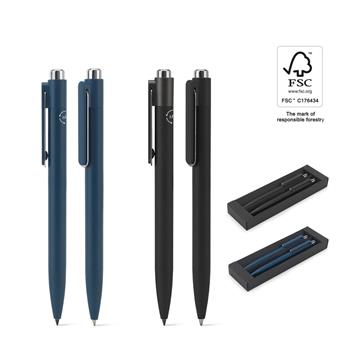 Set compuesto por un bolígrafo y un bolígrafo sin tinta, ambos fabricados en aluminio (94% reciclado) Kylie Set