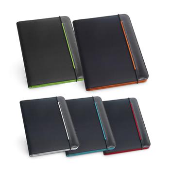 Portafolios A4 en PU y 800D con bloc de páginas rayadas Fitzgerald