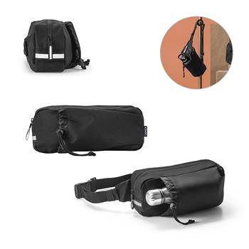 Riñonera 300D poliéster reciclado y 600D poliéster reciclado con elementos reflectantes Delfos Pouch
