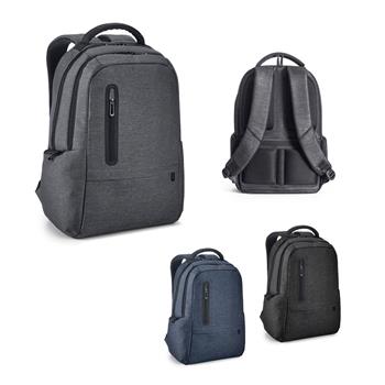 Mochila para portátil de nailon reciclado resistente al agua 2Tone con compartimento 210D Re-boston