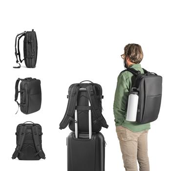 Mochila de viaje de poliéster reciclado de alta densidad 600D para portátil de 17.3" Dallas