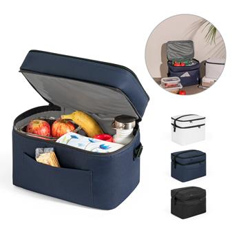 Bolsa térmica de poliéster reciclado 600D, con correa de cincha ajustable 14 L Cancun Large